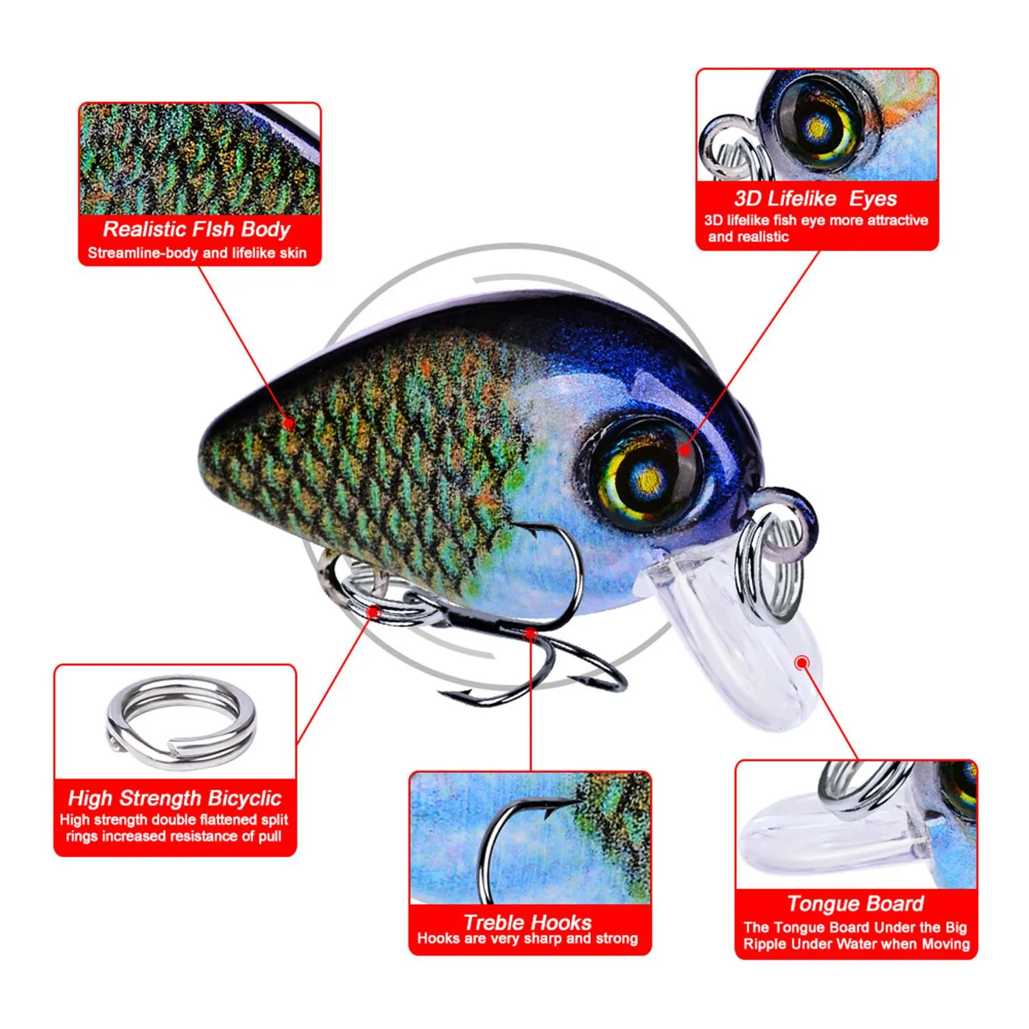 Micro Hard Bait Mini Crankbaits 3